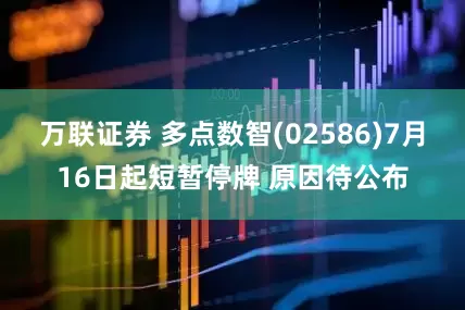 万联证券 多点数智(02586)7月16日起短暂停牌 原因待公布